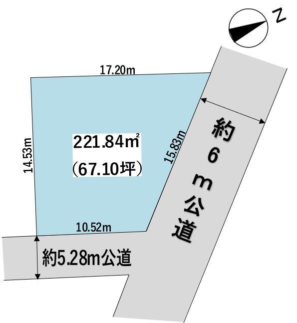 角地で使いやすい区画！