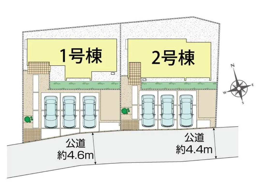 1号棟の区画図です
