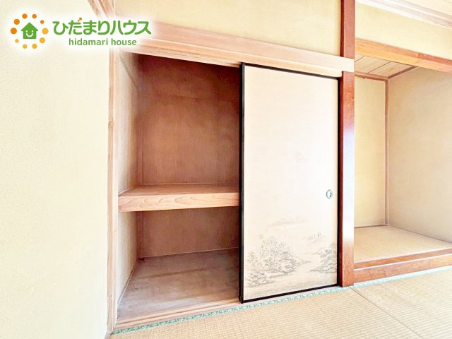 和室にも大容量の収納完備！　お布団やお子様のおもちゃなどがスッキリ収納できますね(^^♪