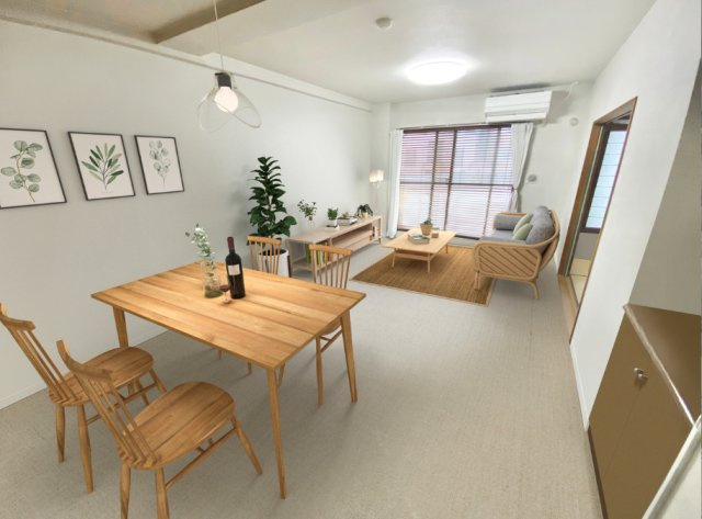 家具を配置してみました。　イメージ画像です。