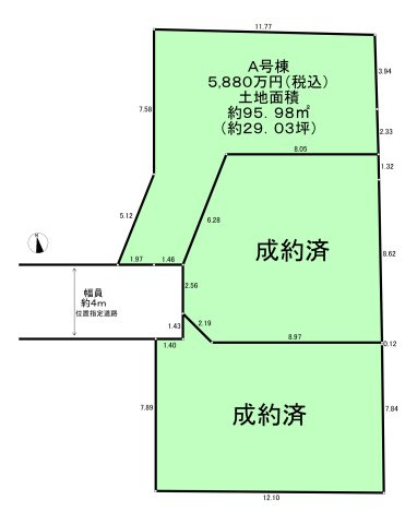 【練馬区石神井台1丁目 新築一戸建 西武池袋線 石神井公園の区画図】