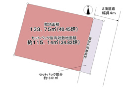 品川区戸越4丁目売地 利便性と温かな下町が融合するエリア の間取り