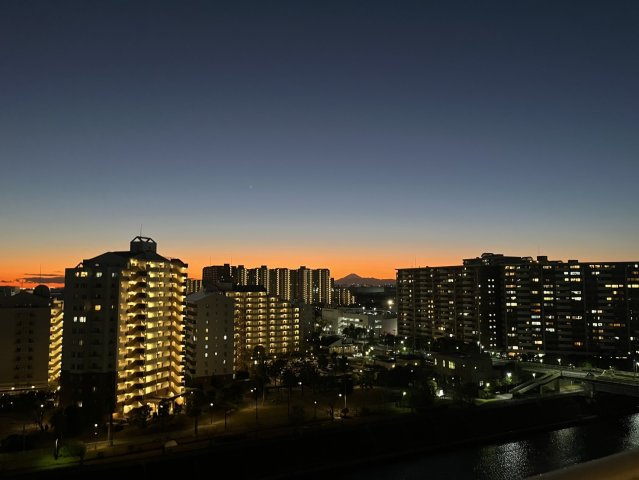 夕景　西側
