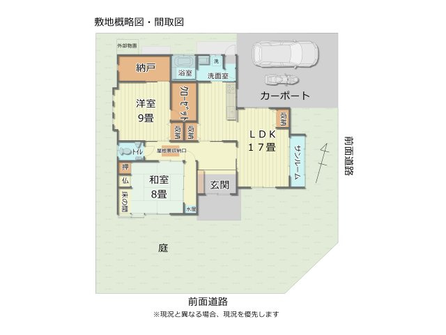 敷地概略図・配置図
