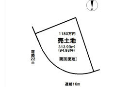 盛岡市松園の土地の間取り