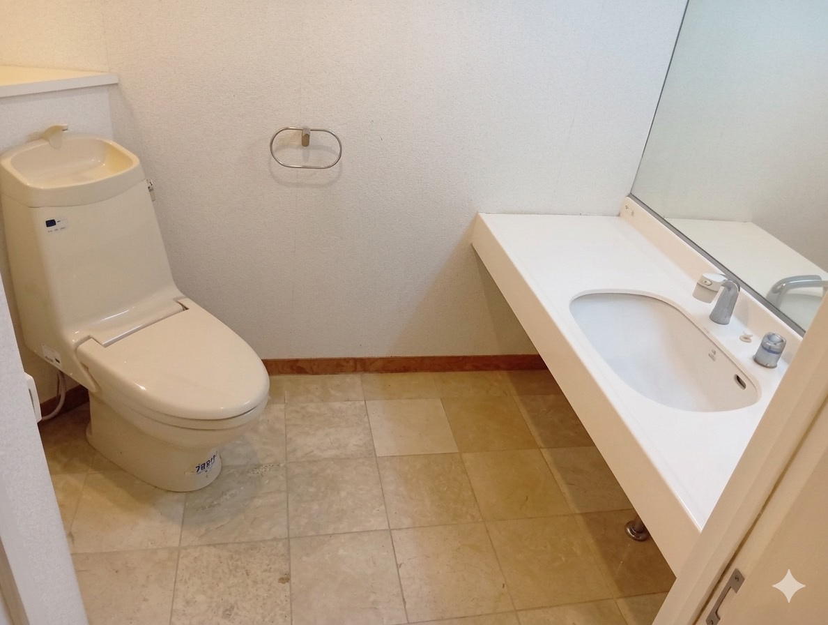 1Fトイレの写真です。贅沢な空間に仕上がってます！