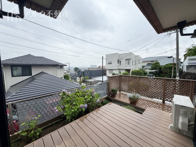 バルコニーからの眺望です。
