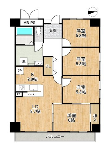 間取り：328000665088