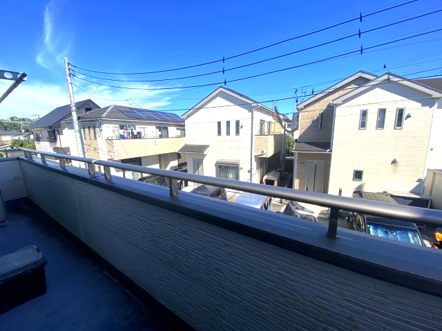 2部屋から使えるバルコニー