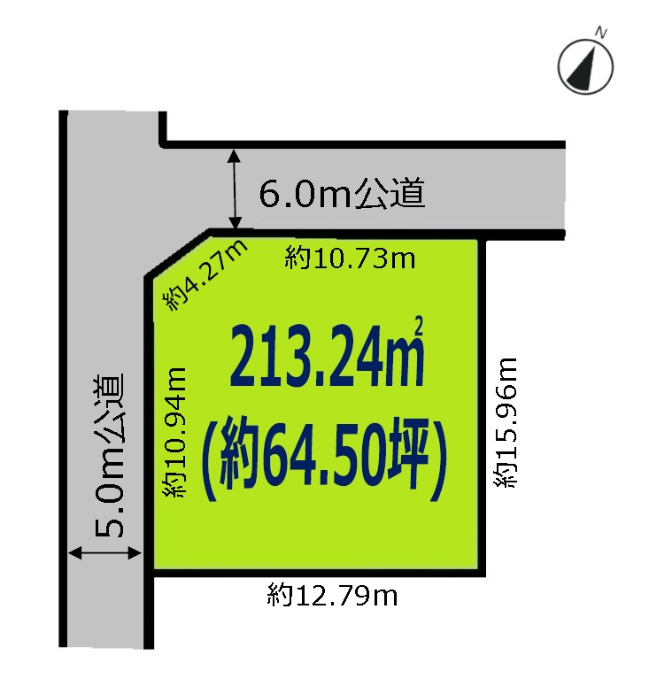 敷地広々64坪