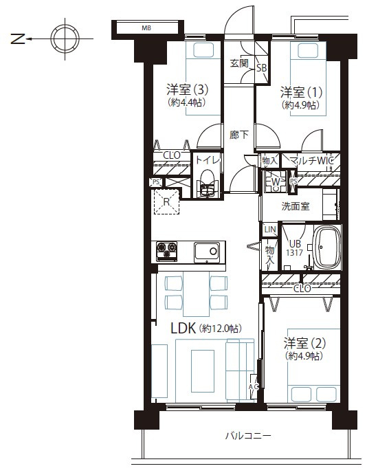 間取り：313004649842
