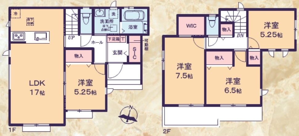 〈B号棟〉敷地面積：188.23？　建物面積：99.77？