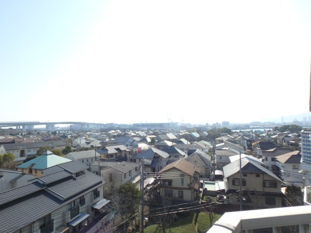 南側バルコニーより南西方向を望む眺望