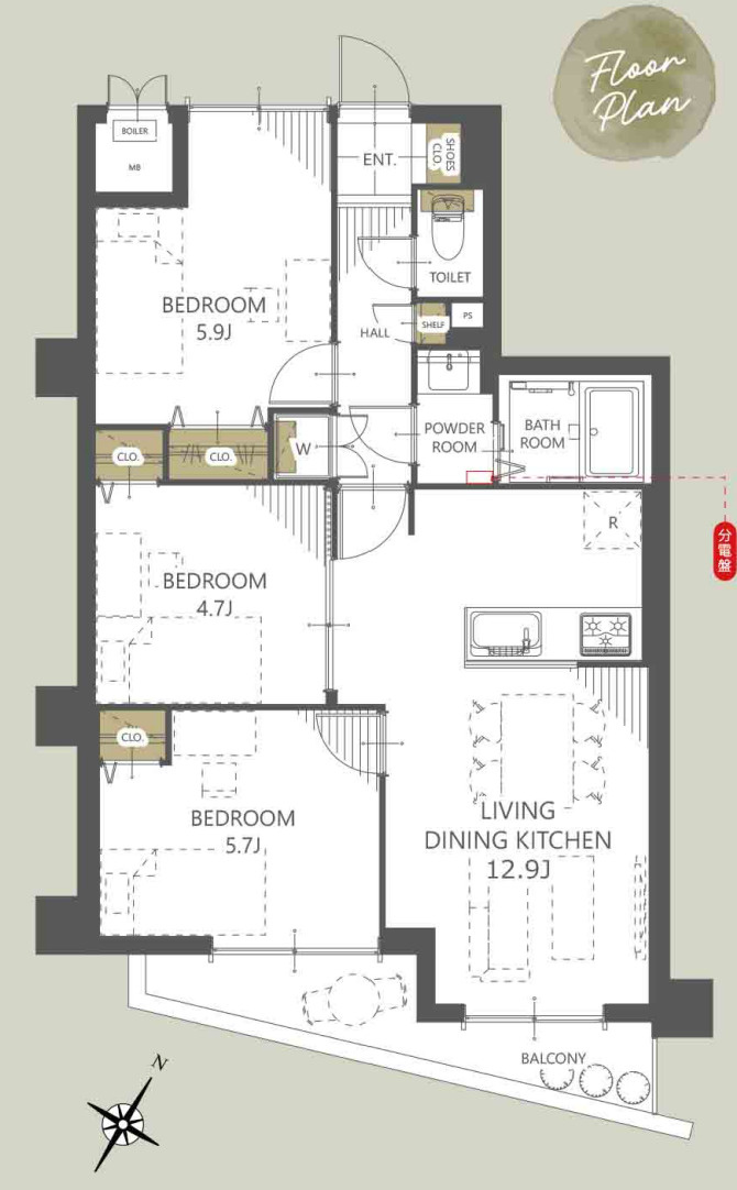 間取り：313004610472