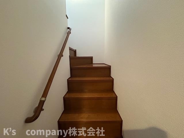 手すり付き階段♪