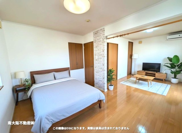 二階洋室。家具はイメージ画像です。