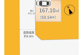 宇治市広野町寺山　売土地　建築条件無しの間取り