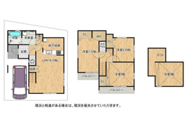 枚方市甲斐田町　新築戸建ての間取り