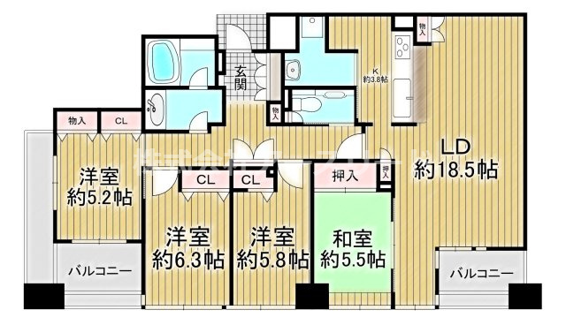 間取り：327002223222