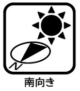 南向きの為、陽当たりがよさそうですね♪