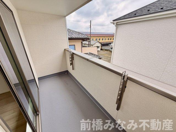 【 新築 渋川市石原 A号棟(全3棟) ハートフルタウン 新築建売分譲のバルコニー】