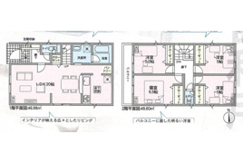  名古屋市中川区中須字辻ノ上150-42新築戸建1号棟 ✨️仲介手数料無料✨️荒子小学校・一柳中学校の間取り