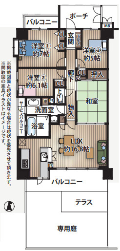 間取り：328000621373