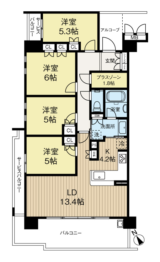 間取り：328000623057