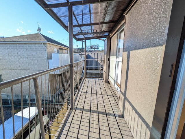 ～2部屋から出入り可能なバルコニー～