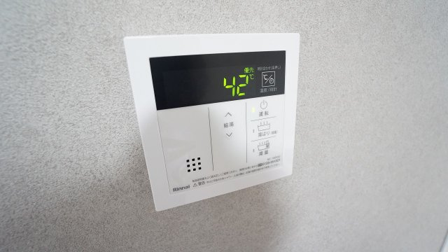 給湯操作パネル　お風呂の準備も楽ちん