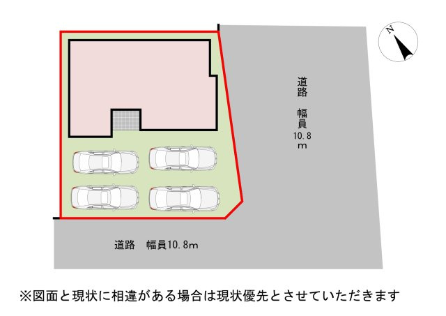 【区画図】車種によっては4台可能です。