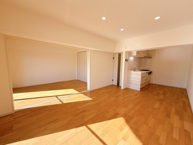 天井部分がダウンライトなので開放感のあるLDKです！