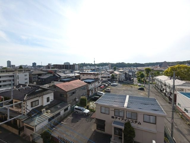 八幡山ビューです