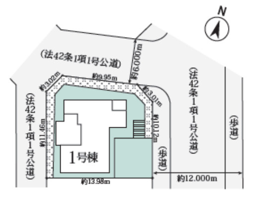 区画図です