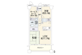 日野市神明の中古マンションの間取り