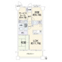 日野市神明の中古マンションの間取り