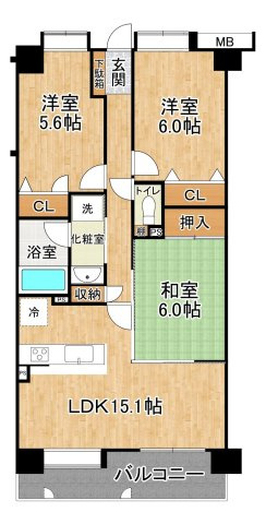 5階南向き、フルリフォーム3LDK！【駐車場近隣確保】【須玖小　徒歩3分】