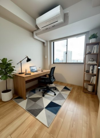 ※CG加工により家具・小物類等の画像を合成しております。実際のお部屋は「空室」です。