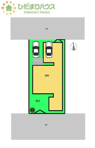 両面道路で日当たり良好！解放感があります(　*´艸｀)