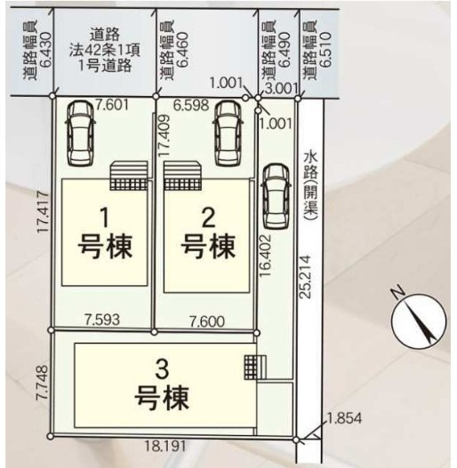 図面と現況が異なる場合、現況を優先とします。【3号棟】