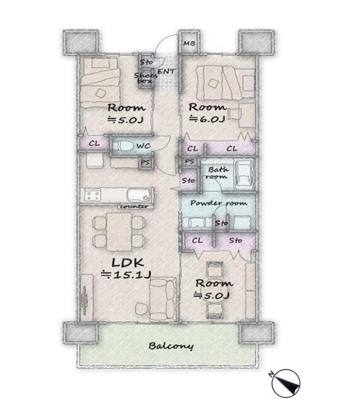 間取り：311002262297