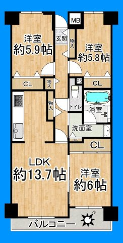間取り：327002355524