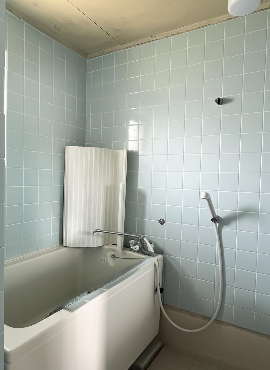 ※本画像は家具・荷物をCG加工により消去したものです。窓付きで換気がしやすい浴室。湿気がこもりにくく、明るさも感じられる空間です。