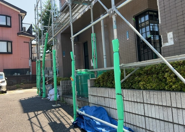 【レサージュ相模原壱番館の中庭】