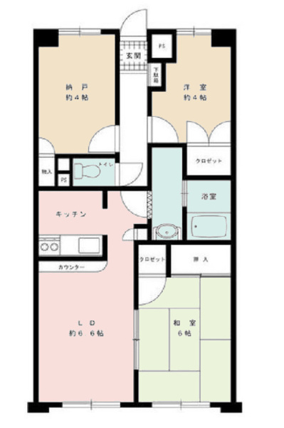 【レサージュ相模原壱番館の間取り】