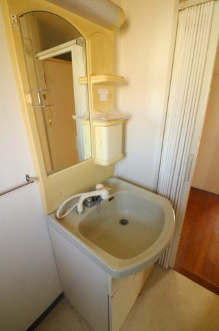 シャワー付き洗面化粧台を採用。朝の身支度やお掃除にも便利で、使い勝手の良い快適な洗面スペースです。