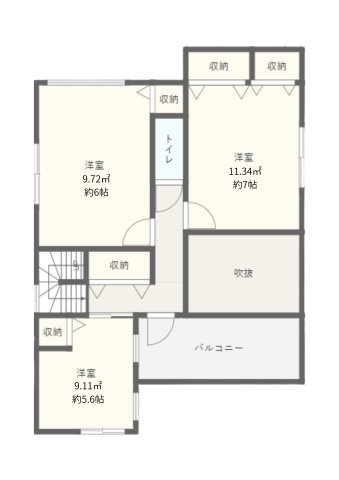 2階間取り図