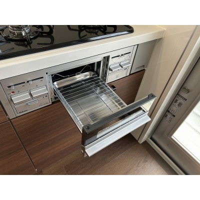 焼き物調理に便利なグリルを備えています♪*