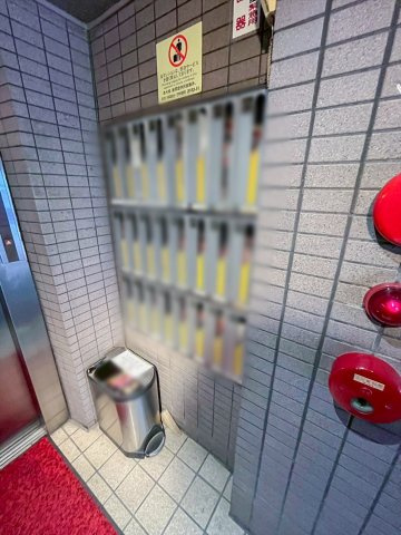 エントランス部分の集合ポスト（本物件にオートロックはございません）
