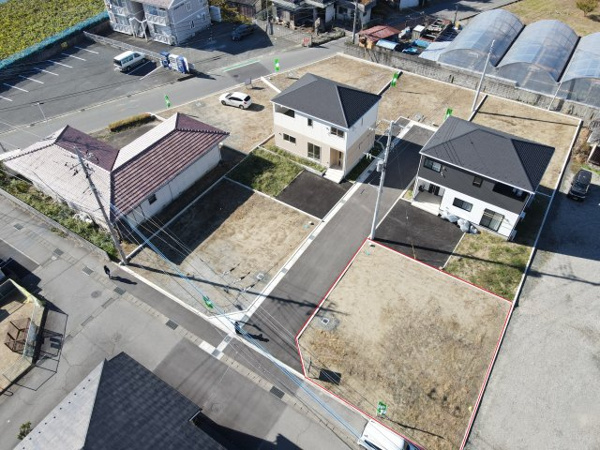 【笛吹市石和町川中島区画⑧　売地の外観】